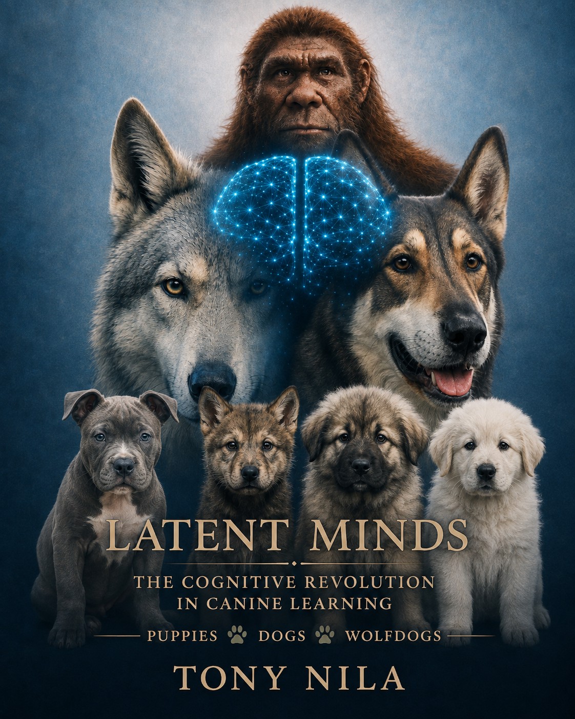 Latent Minds: The Cognitive Revolution in Canine Learning — the official book cover by Tony Nila